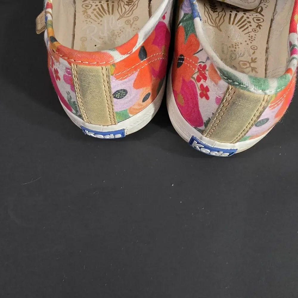 Keds Womens Floral Canvas Sneakers sz 8.5